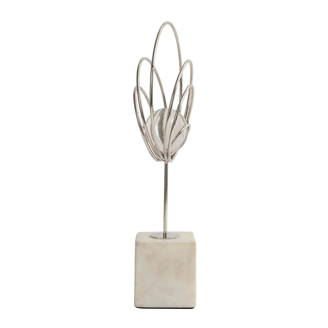 Aurora Rings Crystal Splendor | Luxe Crystal Sculpture for Elegance
