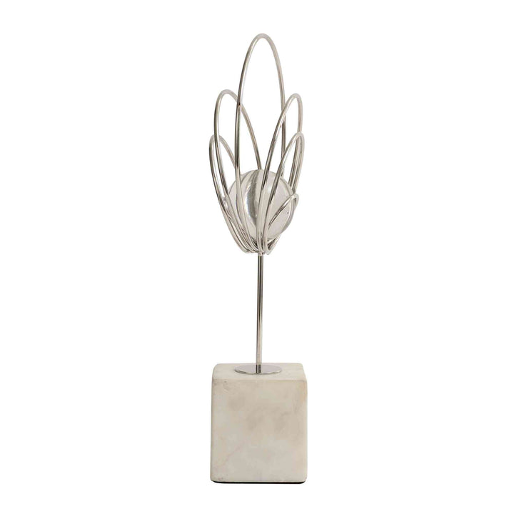 Aurora Rings Crystal Splendor | Luxe Crystal Sculpture for Elegance