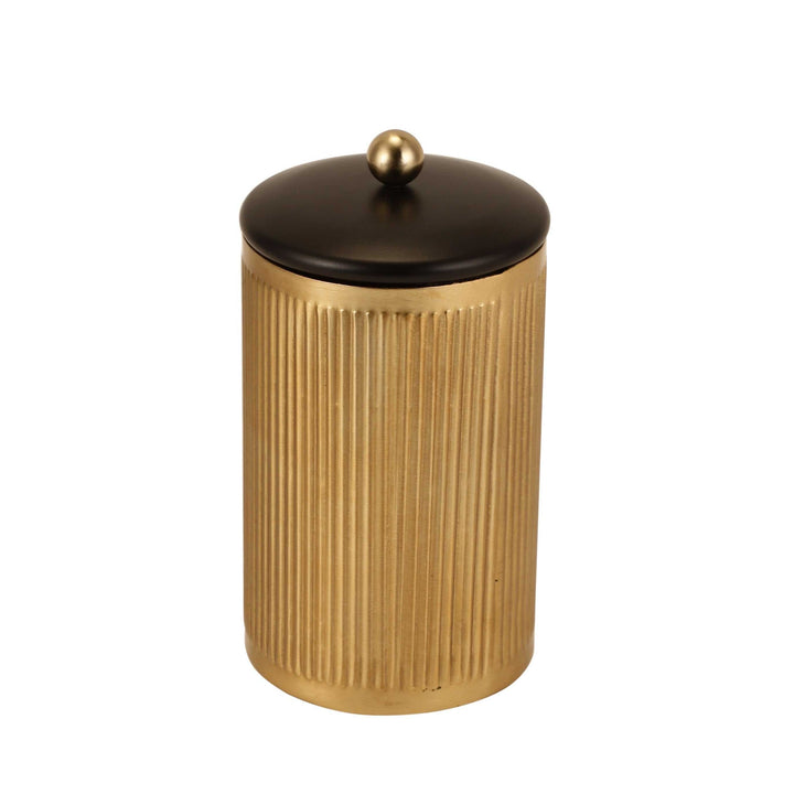 Luxora Gold Cylindrical Keepsake | Luxe Gold Storage for Cherished Items