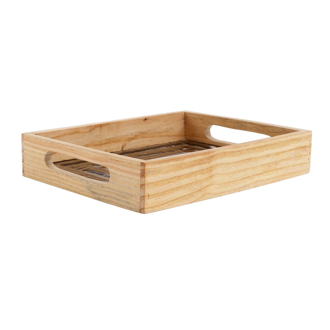 Hugo Brown Glass Sophisticate | Small Brown Glass Tray for Stylish Spaces