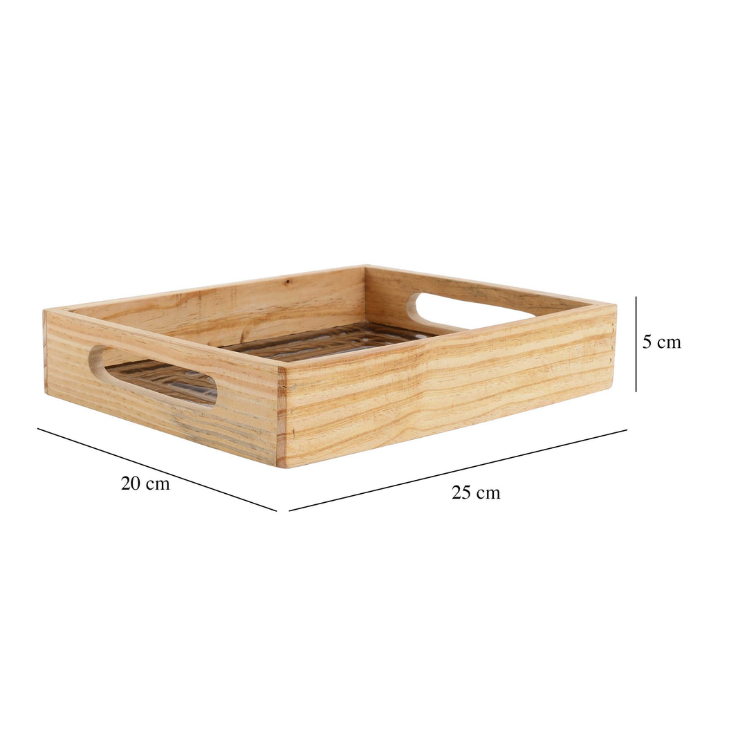Hugo Brown Glass Sophisticate | Small Brown Glass Tray for Stylish Spaces