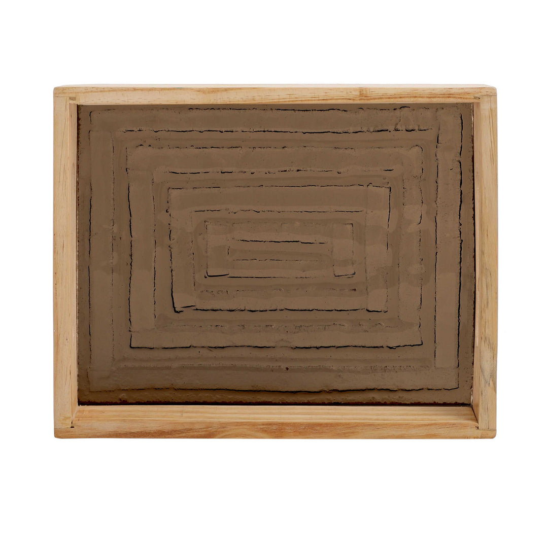 Hugo Brown Glass Sophisticate | Small Brown Glass Tray for Stylish Spaces