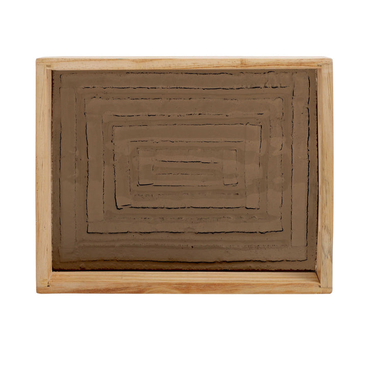 Hugo Brown Glass Sophisticate | Small Brown Glass Tray for Stylish Spaces