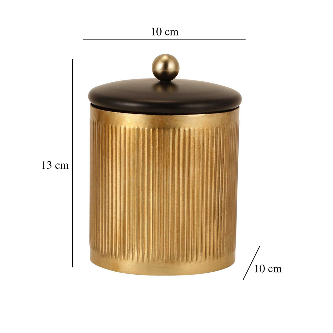 Luxora Gilded Storage Cylinder | Sleek Gold Box for Elegant Organization
