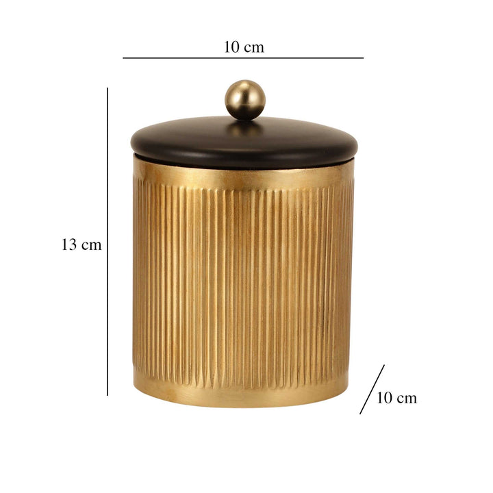 Luxora Gilded Storage Cylinder | Sleek Gold Box for Elegant Organization
