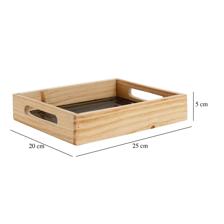 Elegant Hugo Black wooden Tray – Modern Design for Any Space