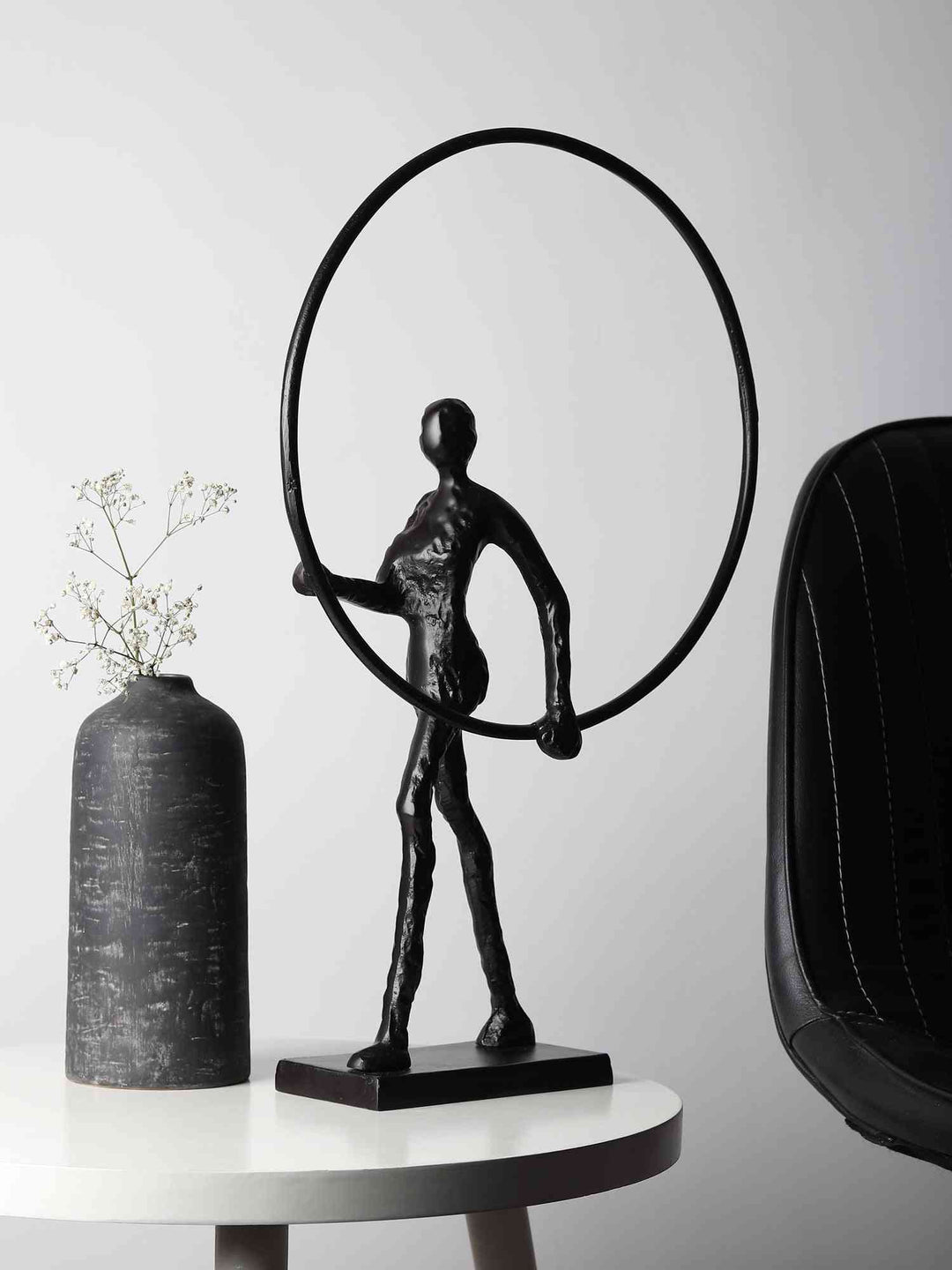 Enigmatic Embrace Unity Art | Abstract Sculpture for Thoughtful Spaces