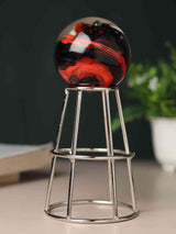 Crystal Orb Pedestal | Elegant Modern Home Accent