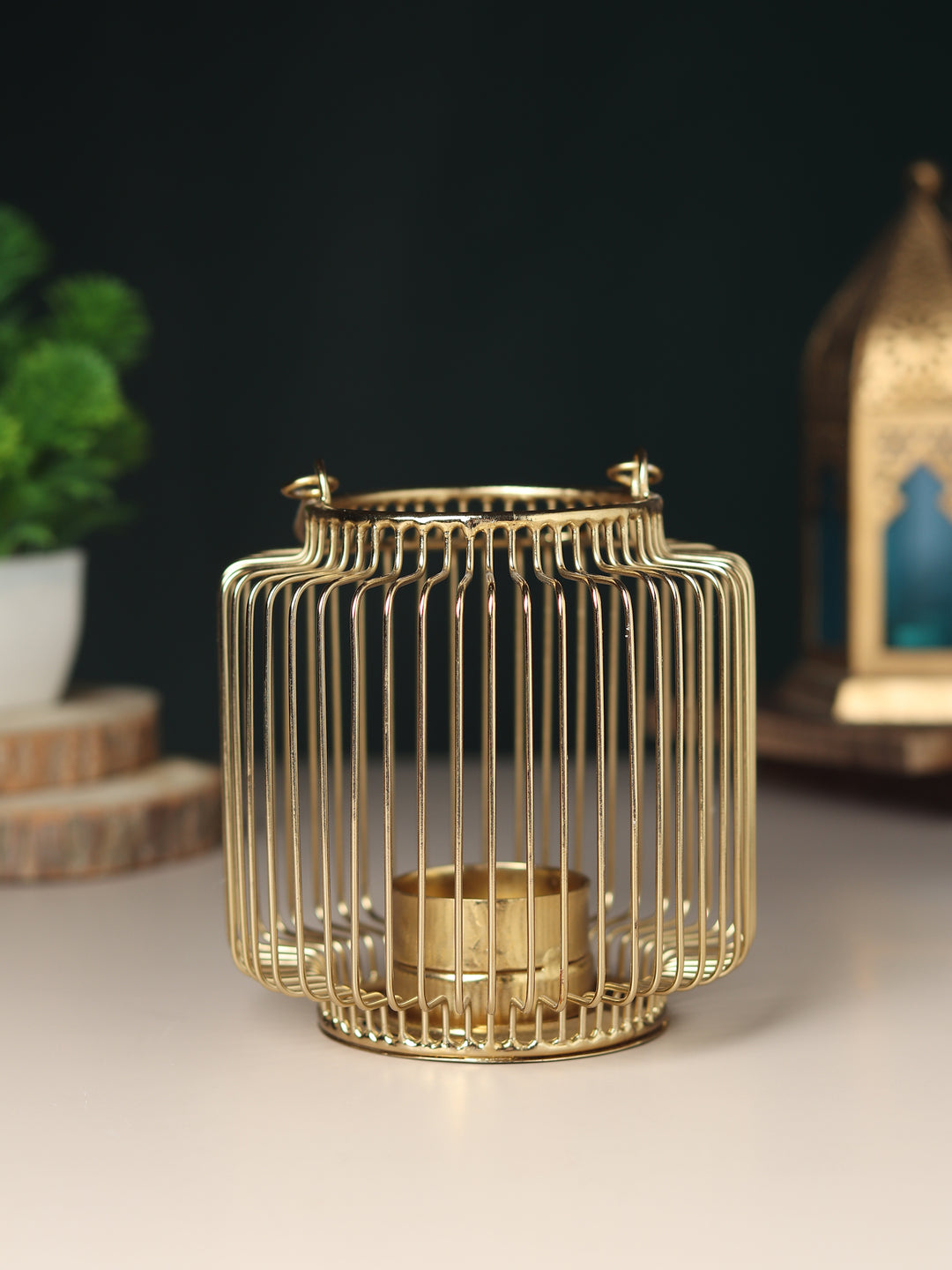 Basketweave Rustic Tealight | Cozy Woven Holder for Warm Lighting