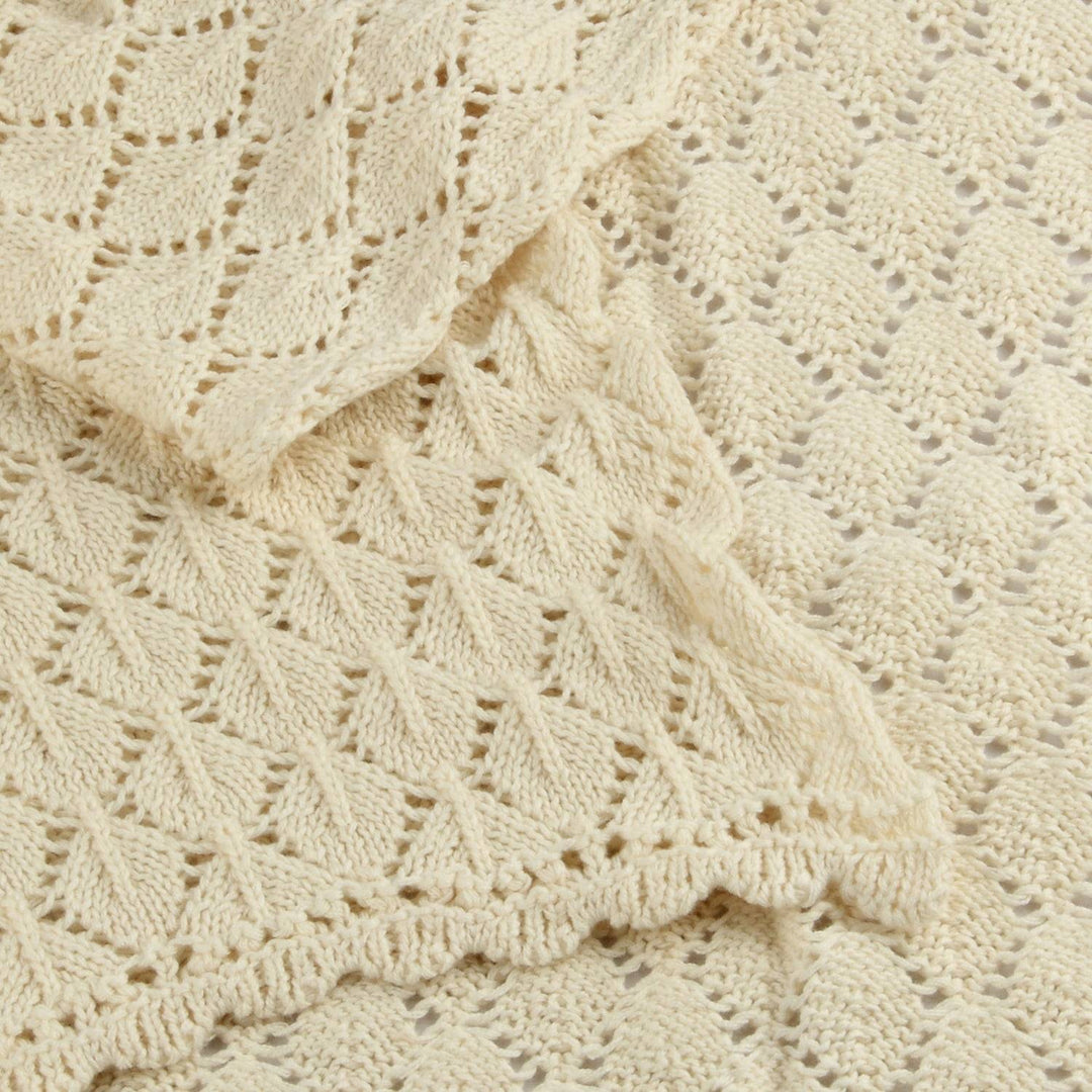 Diamond Design Baby Blanket Soft Cotton 80 x 100 cm