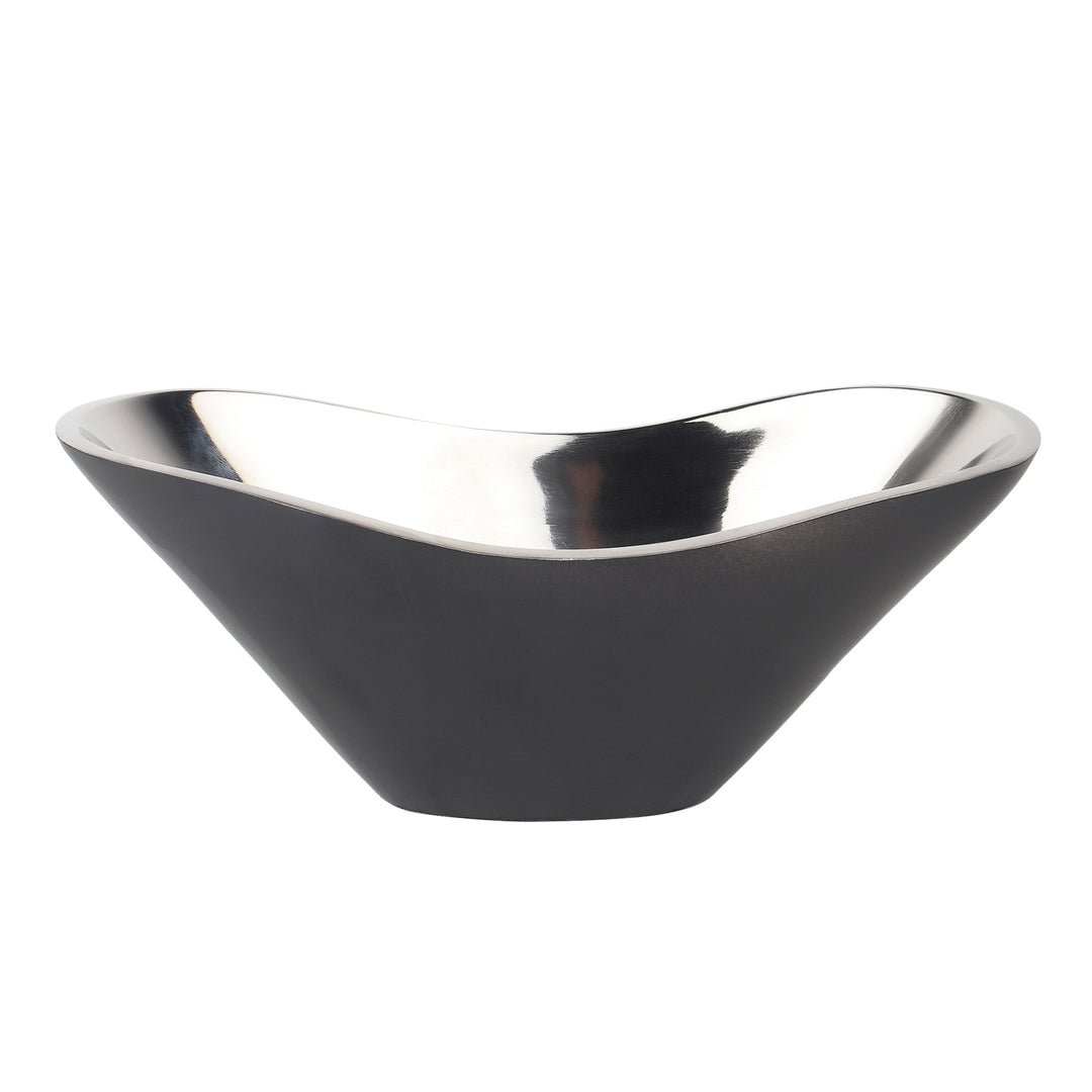 Raja Rani: Opulent Oval Gold & Silver Bowl for Majestic Displays