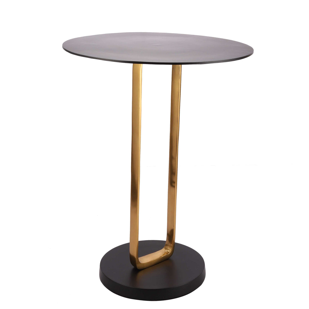Majestic Irwin's Rectangle Brass Table | Gold/Black Table for Sleek Style