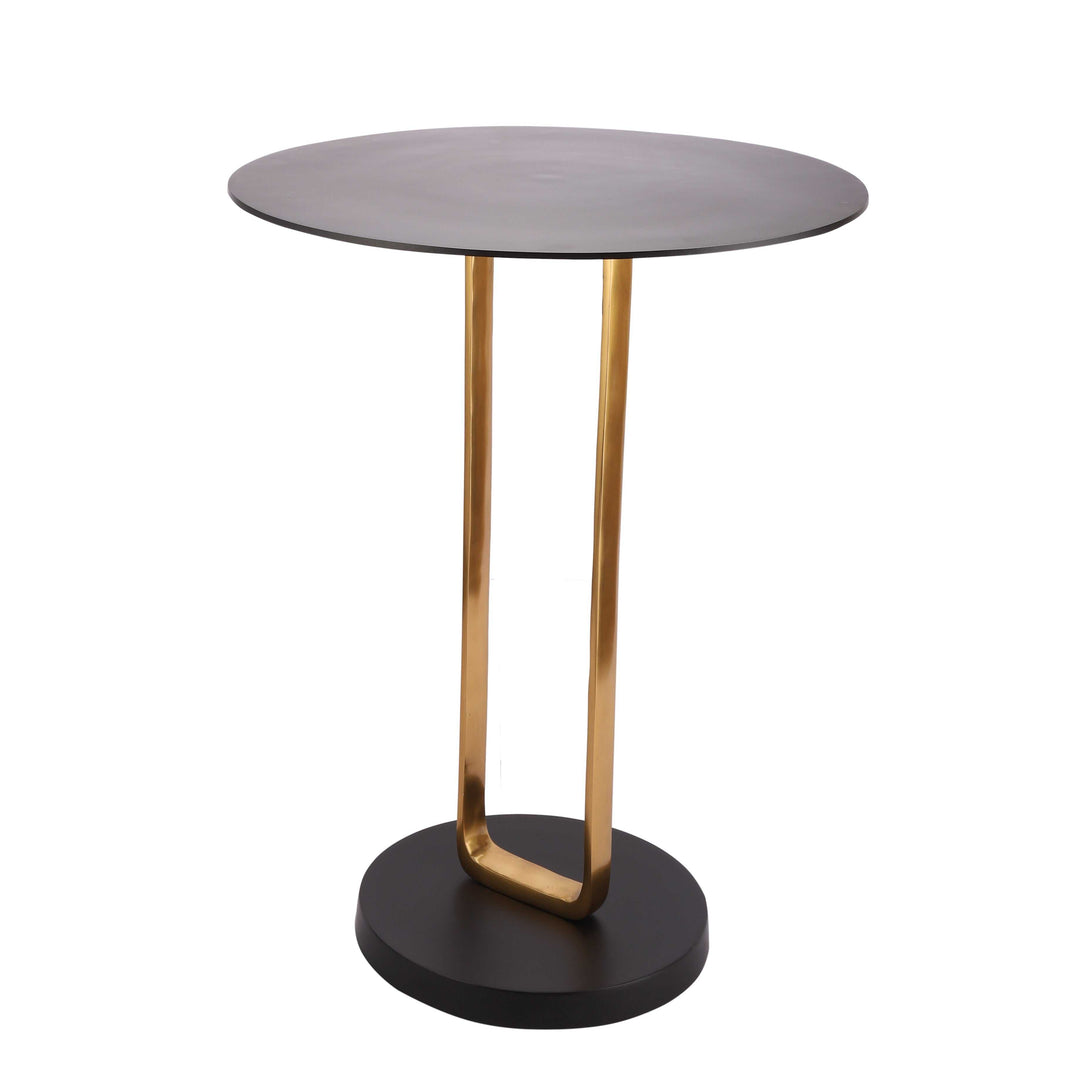 Majestic Irwin's Rectangle Brass Table | Gold/Black Table for Sleek Style