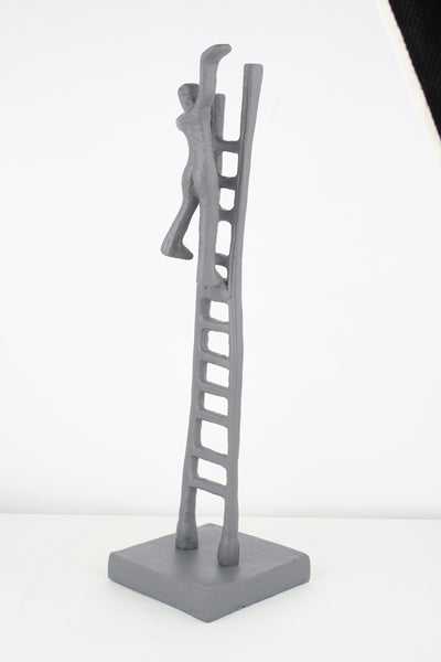 Ascendant Dreamer Motivation Art | Inspiring Climbing Figure Sculpture