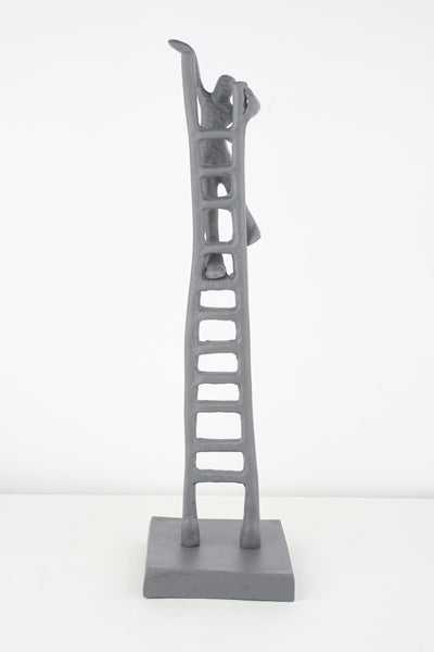 Ascendant Dreamer Motivation Art | Inspiring Climbing Figure Sculpture