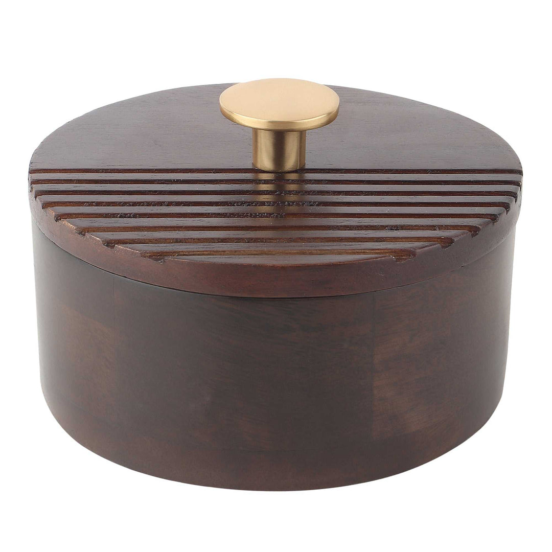 Artisan’s Stripes Trinket Haven | Handcrafted Striped Keepsake Box