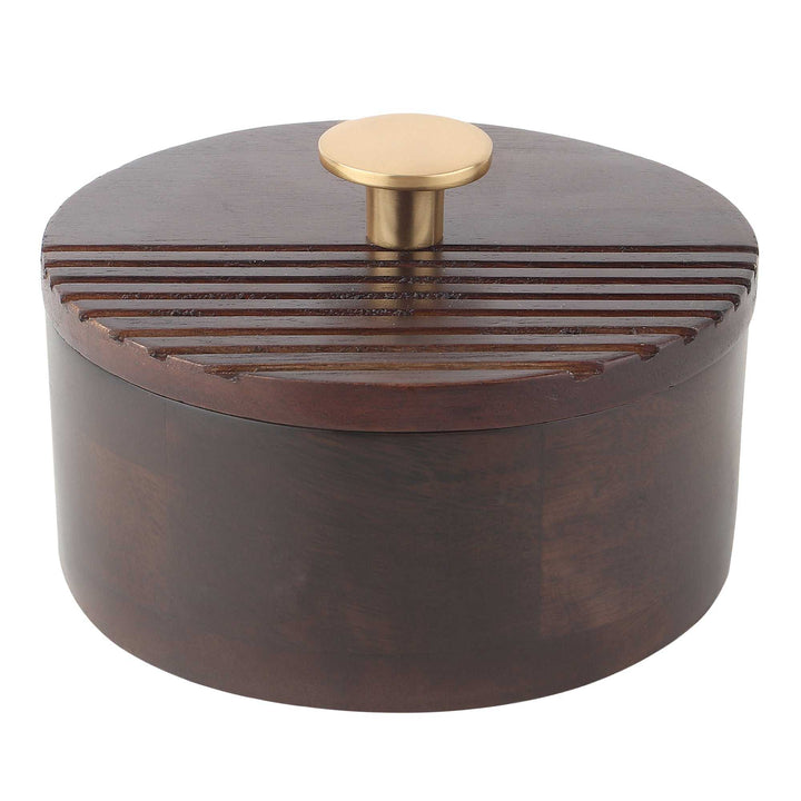 Artisan’s Stripes Trinket Haven | Handcrafted Striped Keepsake Box