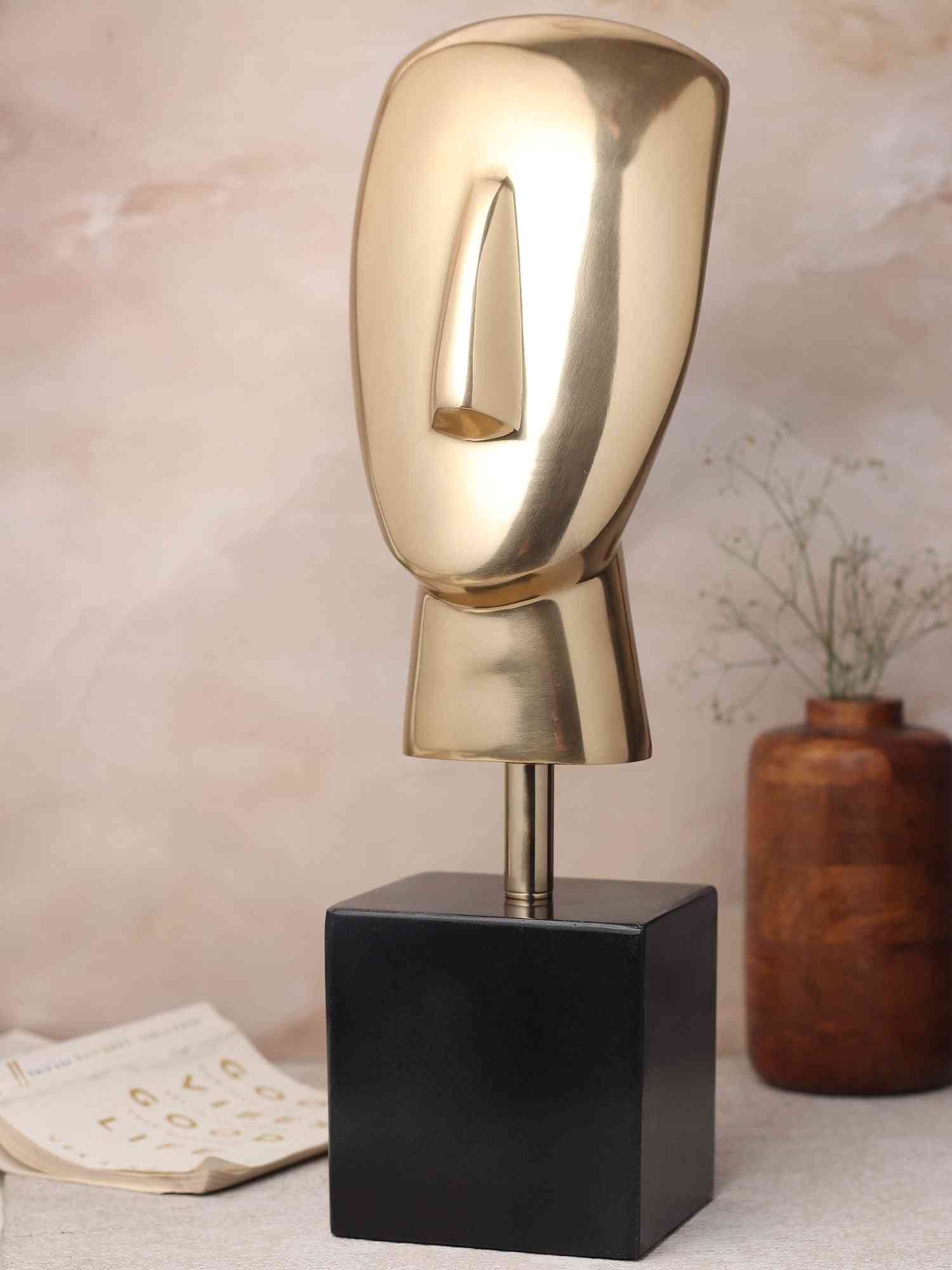 Marble Muse Abstract Visage | Artistic Sculpture for Modern Spaces