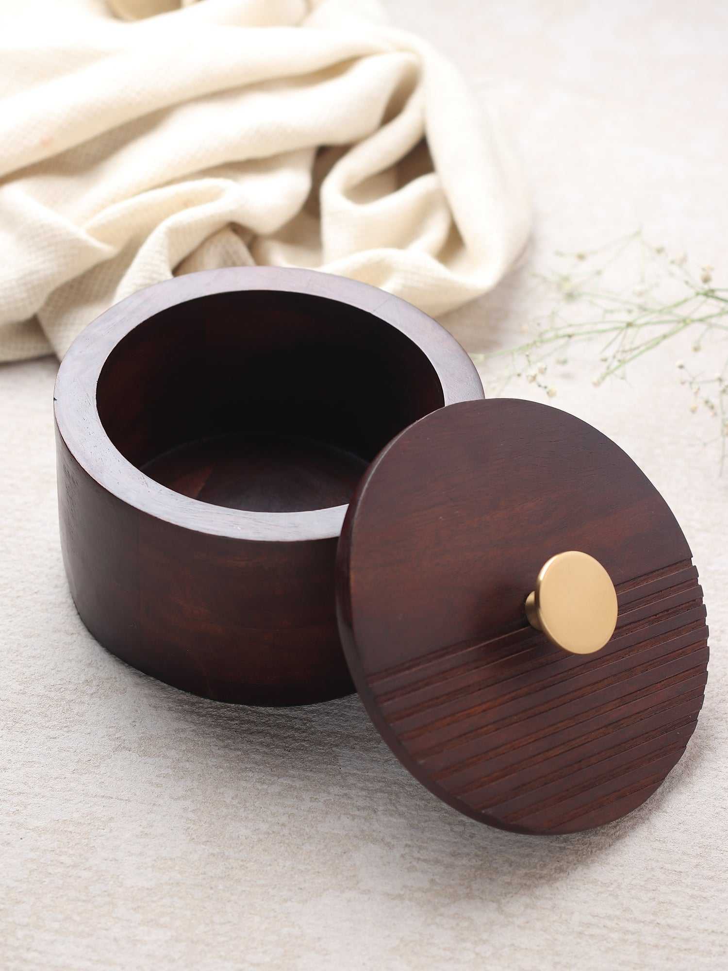 Artisan’s Stripes Trinket Haven | Handcrafted Striped Keepsake Box