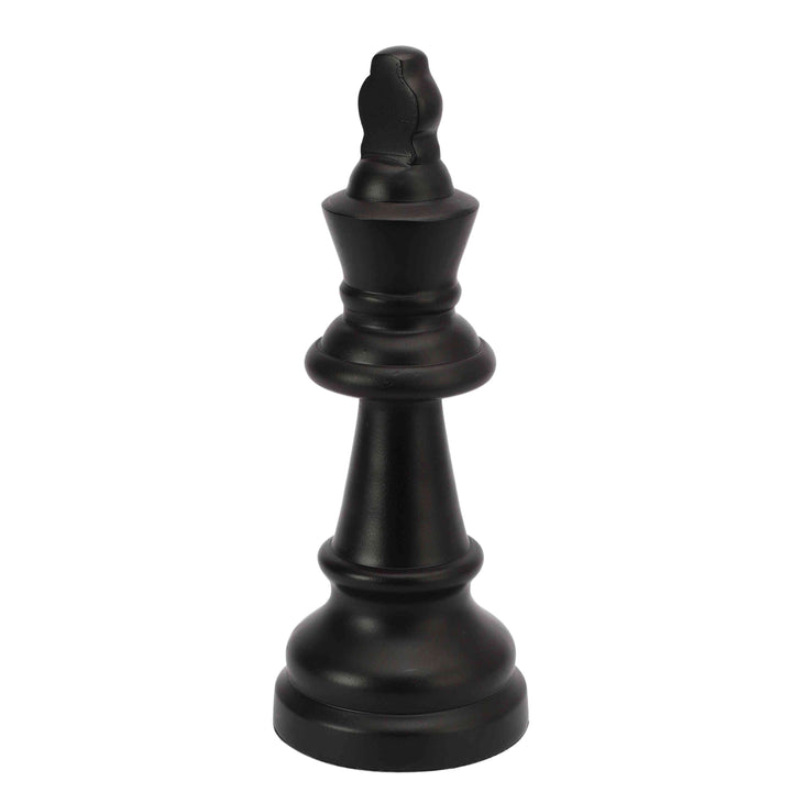 Chess Knight Black/Silver Figurine | Strategic Decor for Game Lovers