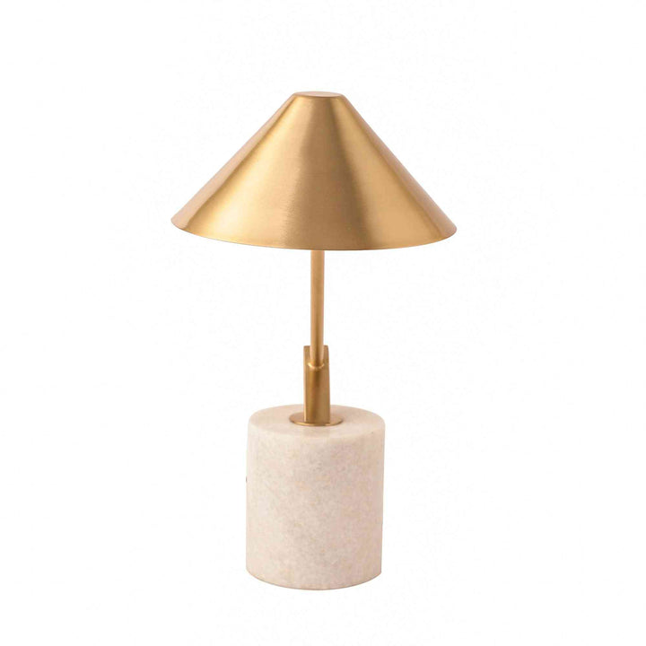 Marble Metal Slant Radiance | Luxurious Table Lamp for Elegant Rooms