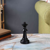 Black Chess Knight Figurine | Strategic Art Accent