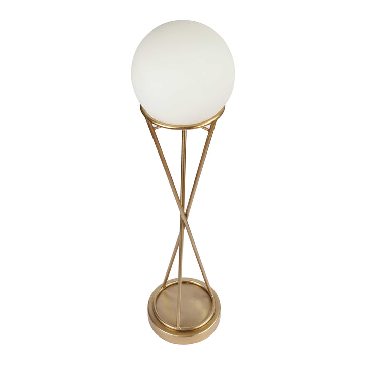 Sybil’s Orb Glass Table Lamp | Elegant Frosted Orb Lamp for Any Room