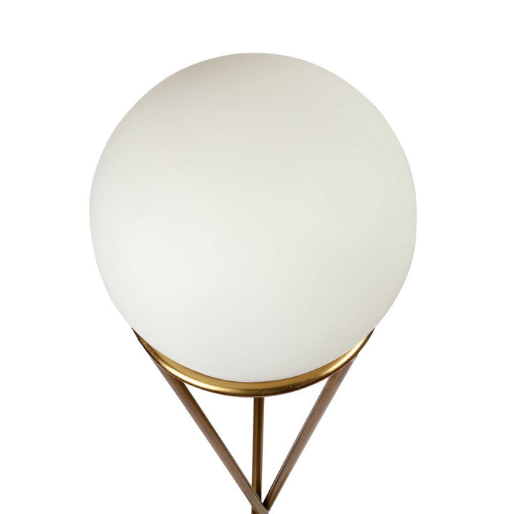 Sybil’s Orb Glass Table Lamp | Elegant Frosted Orb Lamp for Any Room