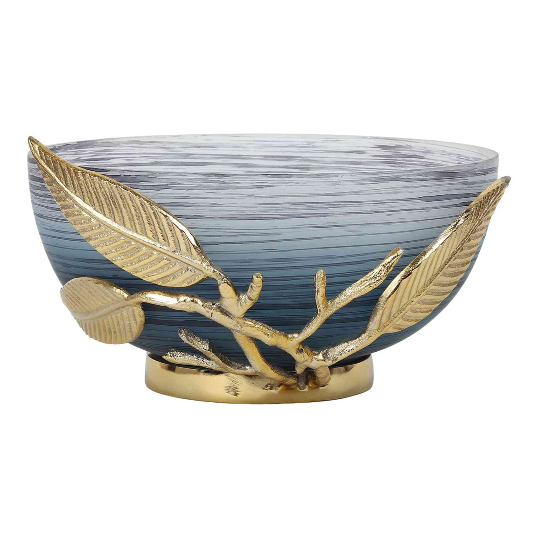 Enchanted Vine Glass Centerpiece | Vine-Wrapped Bowl for Stunning Tables