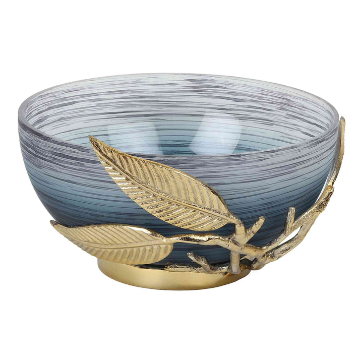 Enchanted Vine Glass Centerpiece | Vine-Wrapped Bowl for Stunning Tables