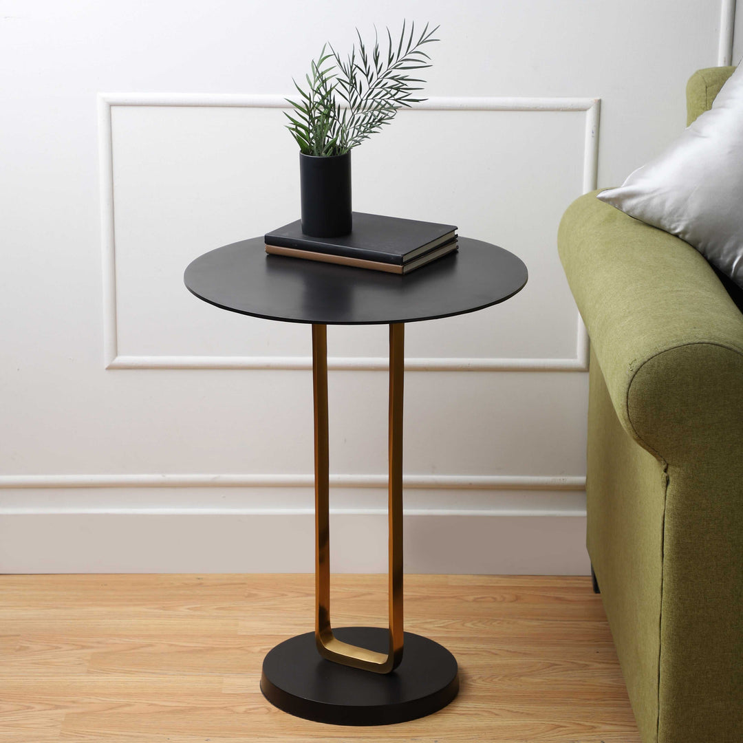 Majestic Irwin's Rectangle Brass Table | Gold/Black Table for Sleek Style