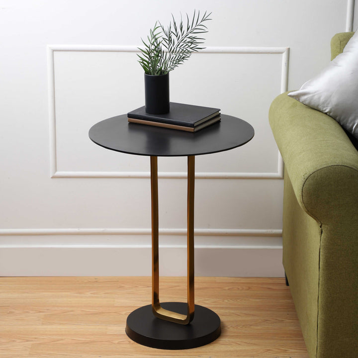 Majestic Irwin's Rectangle Brass Table | Gold/Black Table for Sleek Style