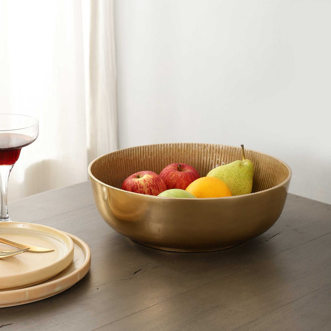 Shining Gold Accent Bowl | Luxurious Gold Bowl for Table Displays