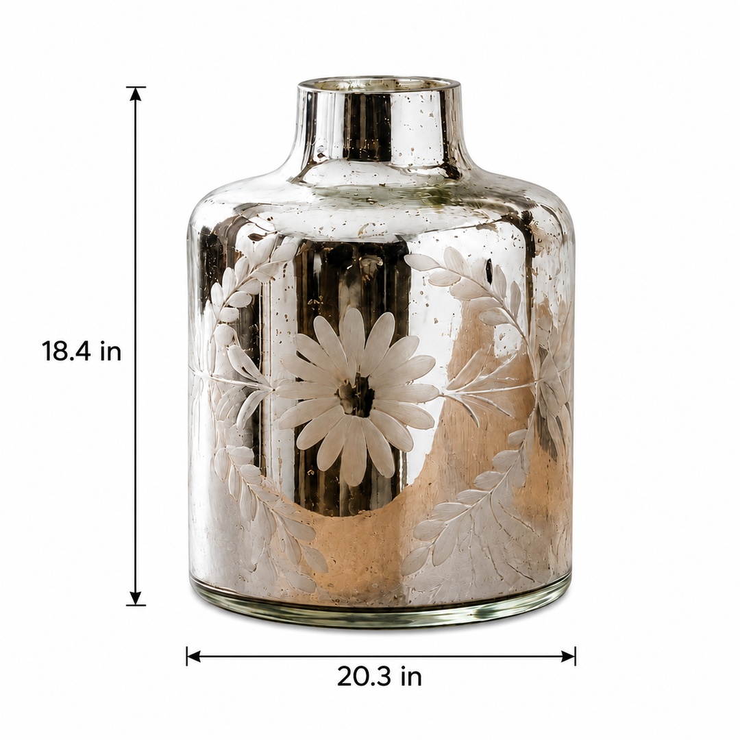 Expobazaar Glass Flower Vase, Clear