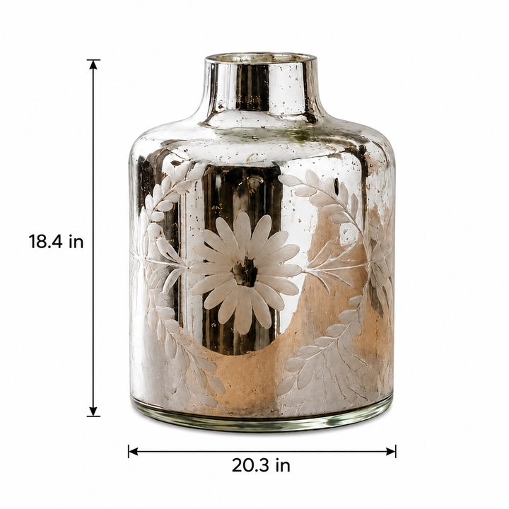 Expobazaar Glass Flower Vase, Clear