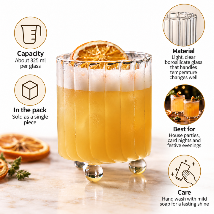 Expobazaar Illusion Designer Whiskey Glass 325 ml