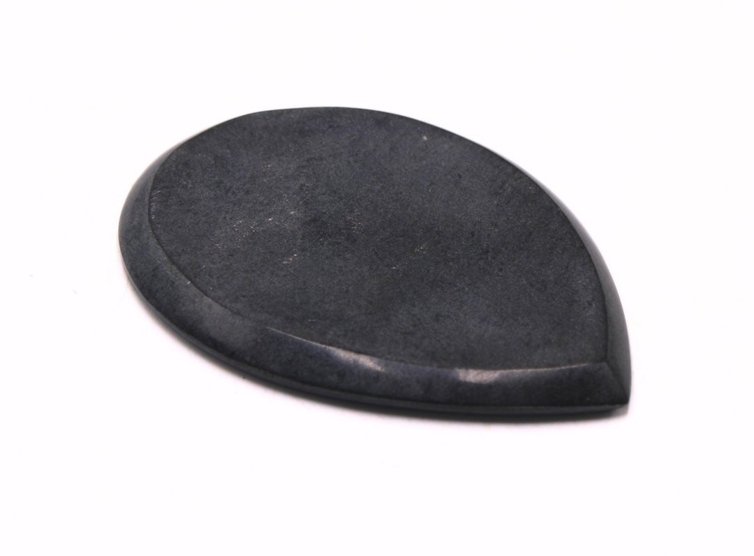 Black Soapstone Oval Plain Soapdish Handcrafted Decorative Accent