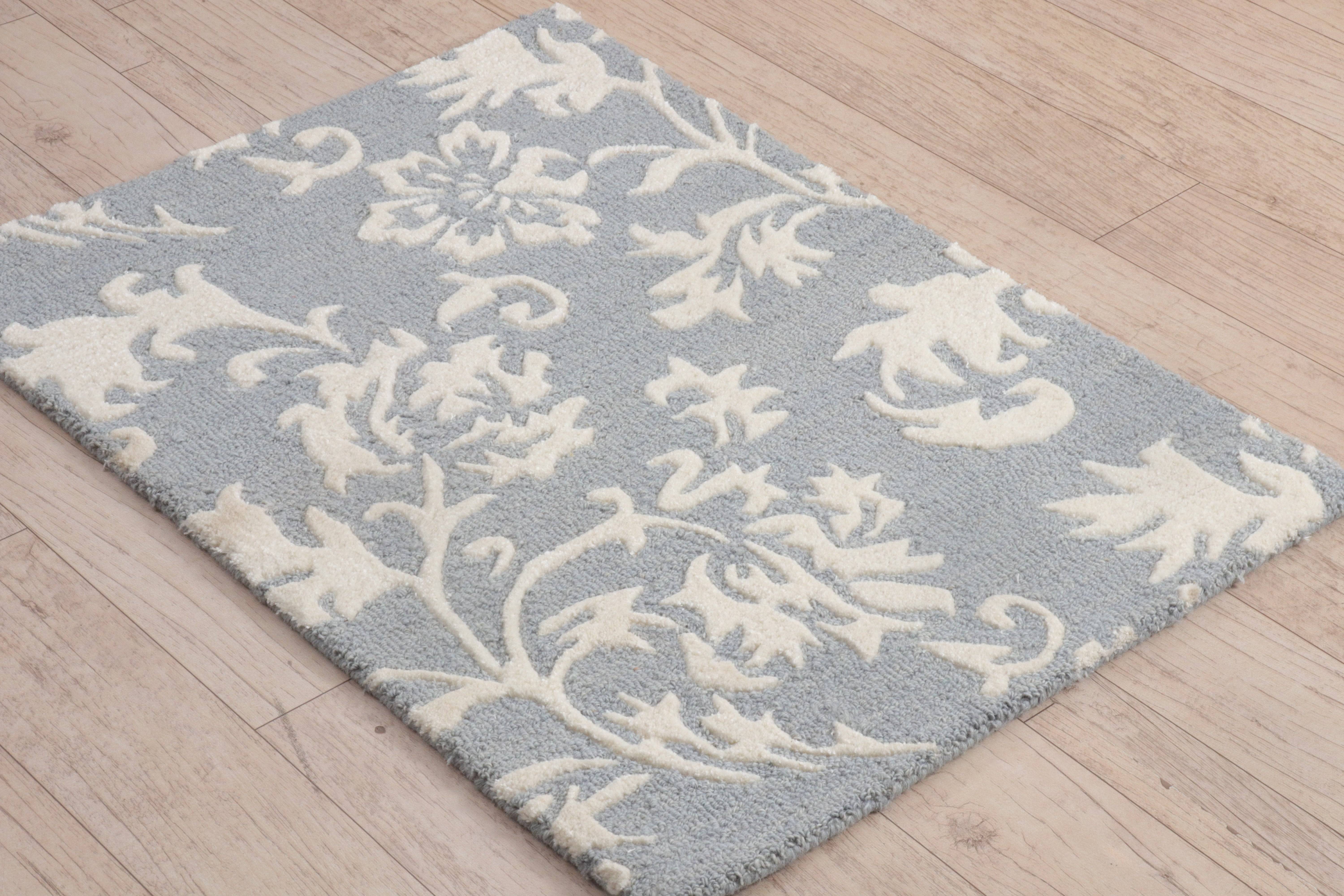 Floral Flair the Blooming Beauty | Hand-Tufted Wool-Viscose Doorway Charm