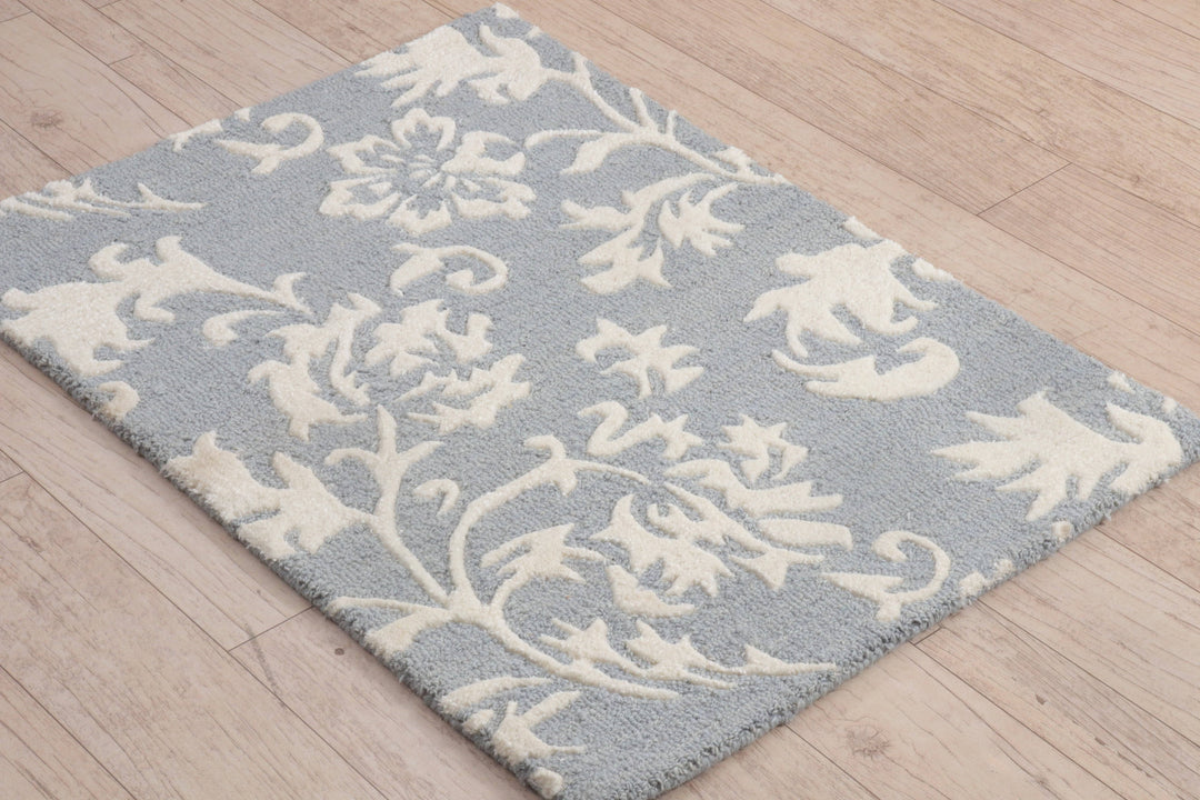 Floral Flair the Blooming Beauty | Hand-Tufted Wool-Viscose Doorway Charm