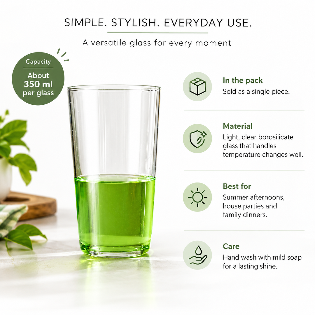 Expobazaar Slanted Highball Glass 350 ml