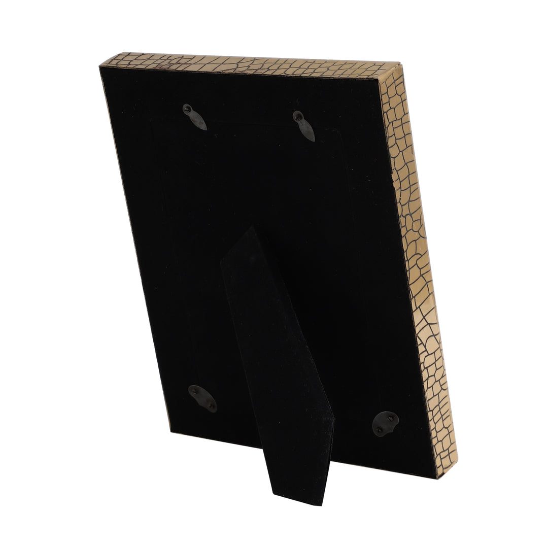 Aria Croc Textured Photo Frame | Artisanal Crocodile-Style Display