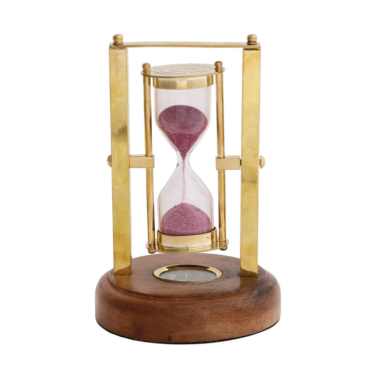 Marshal’s Hourglass Time Relic | Timeless Decor for Desks or Shelves