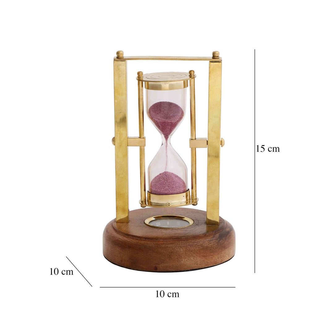 Marshal’s Hourglass Time Relic | Timeless Decor for Desks or Shelves