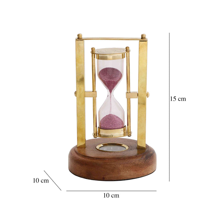 Marshal’s Hourglass Time Relic | Timeless Decor for Desks or Shelves