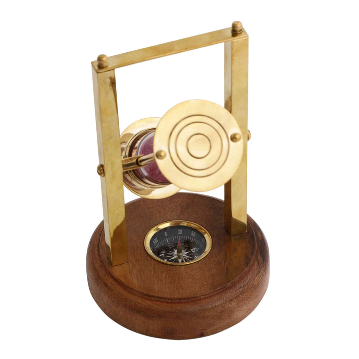 Marshal’s Hourglass Time Relic | Timeless Decor for Desks or Shelves