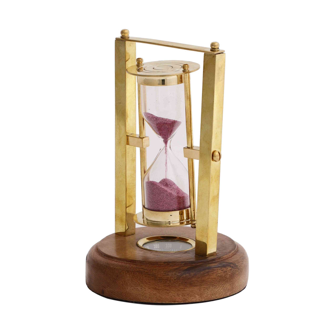 Marshal’s Hourglass Time Relic | Timeless Decor for Desks or Shelves