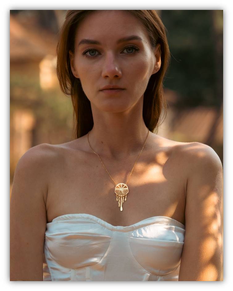 Squeezey Chain Necklace | Gold-Plated Brass Lemon Drop Pendant