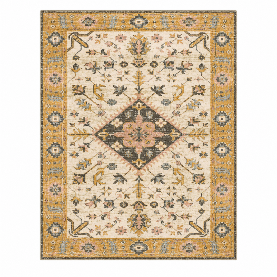 Expobazaar Washable Anti Slip Printed Flannel Rug In a Box