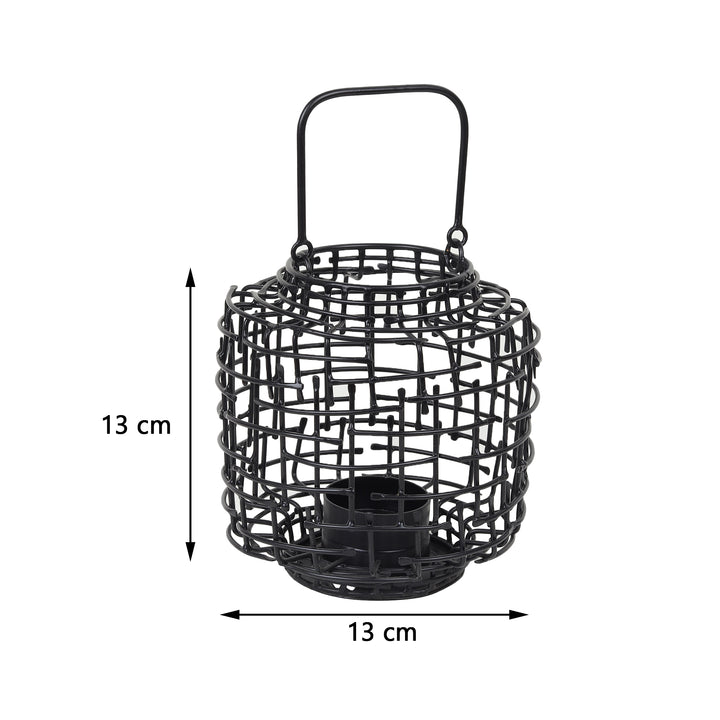 Basketweave Rustic Tealight | Cozy Woven Holder for Warm Lighting
