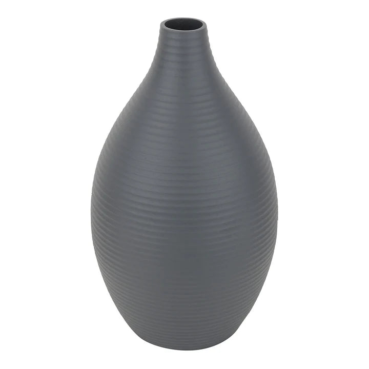 Vesera Enamel Vase – Minimalist Charm in Graphite Black & Pistachio
